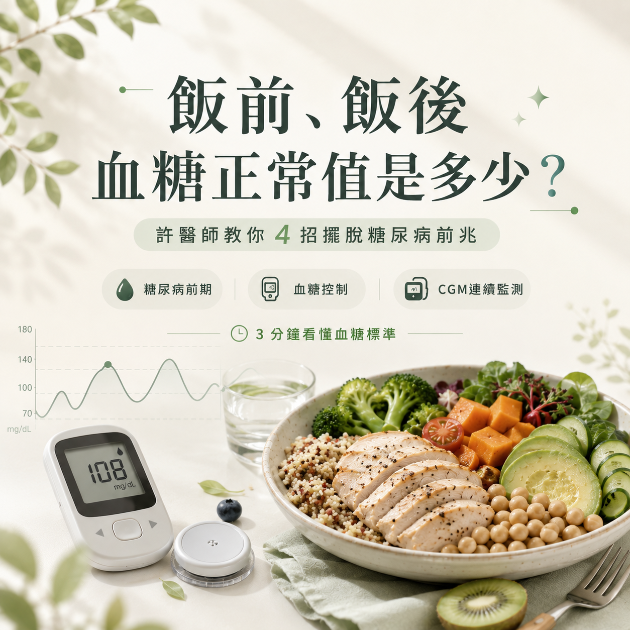 1.飯前飯後血糖控制指南