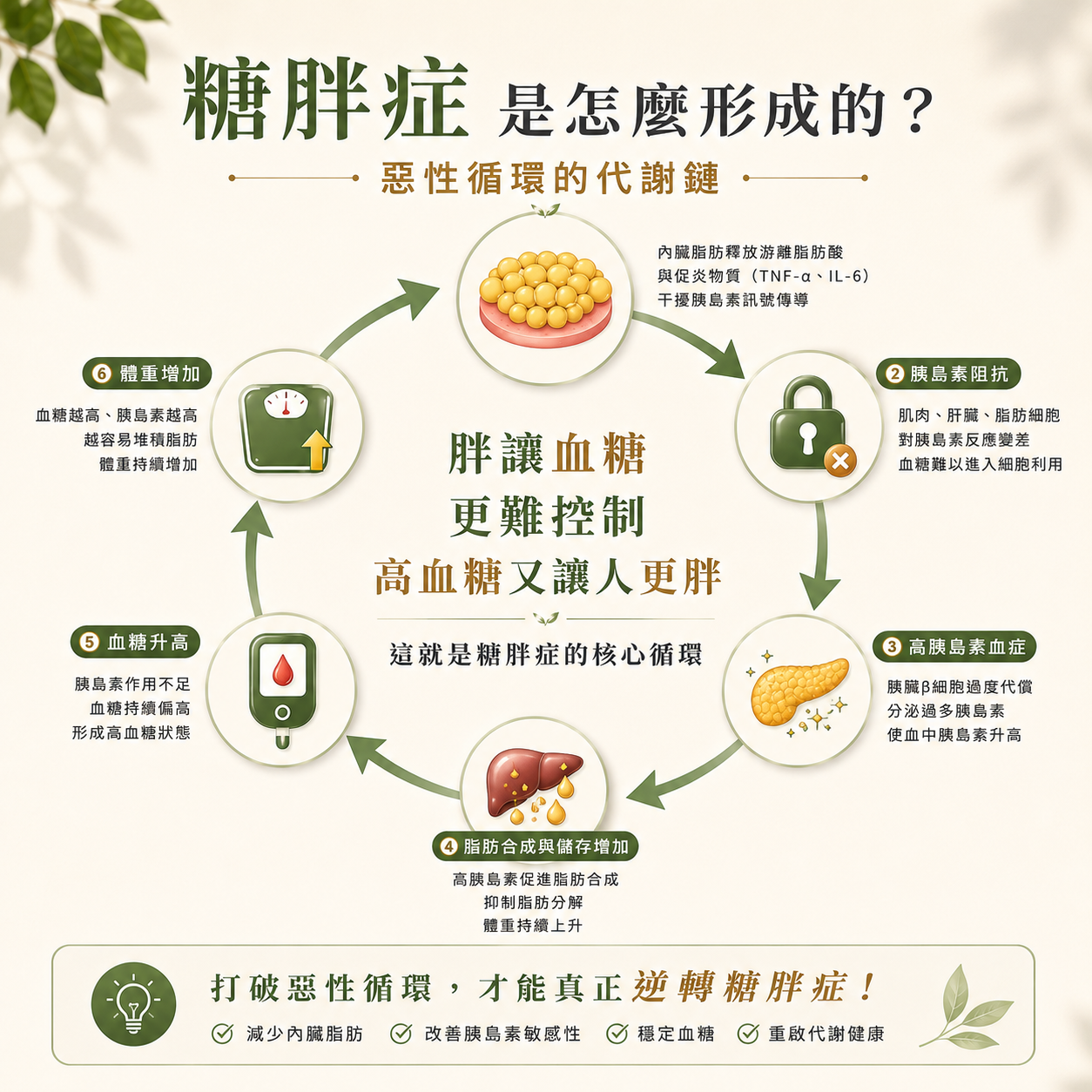 糖胖症惡性循環解說圖