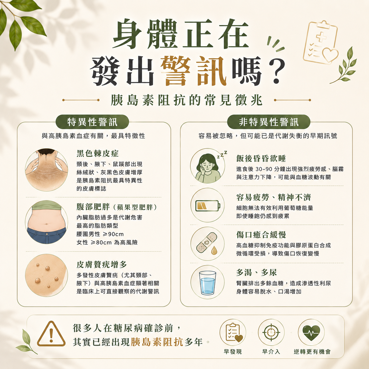胰島素阻抗警訊簡介