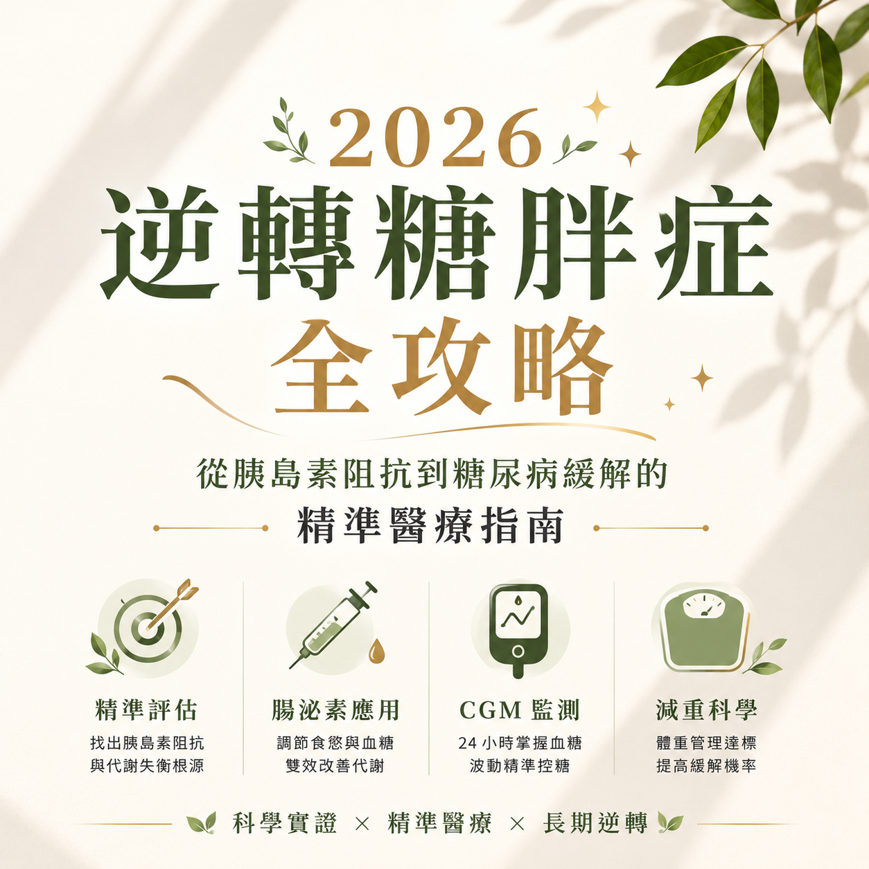 2026 逆轉糖胖症全攻略:從胰島素阻抗到糖尿病緩解的精準醫療指南